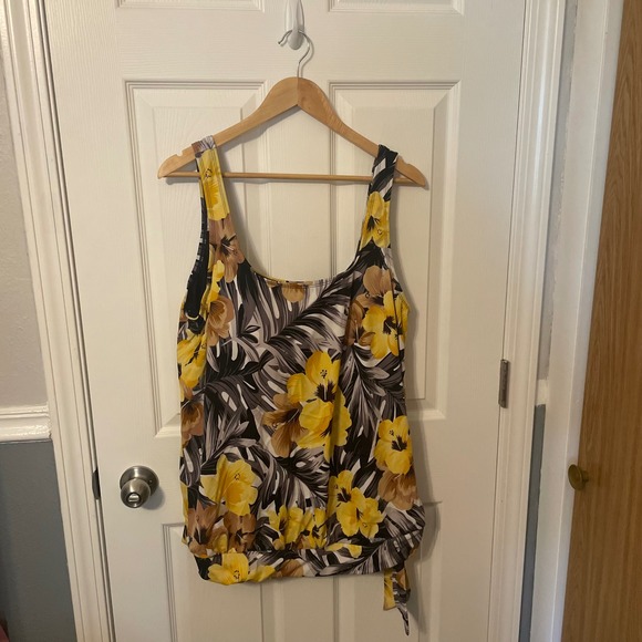 Other - Beach Belle Tropical Tankini Swim Top Size 22 Plus Size Floral